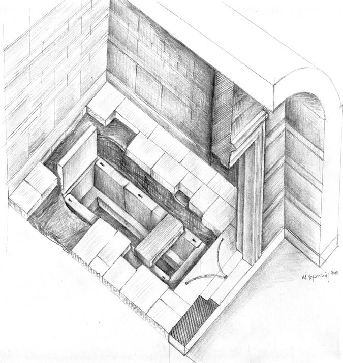 Diagram of the tomb
